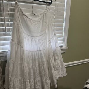 Ralph Lauren White Maxi Skirt